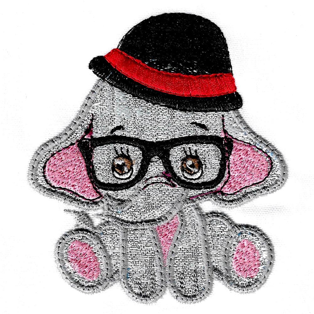 Applique Baby Elephants-4