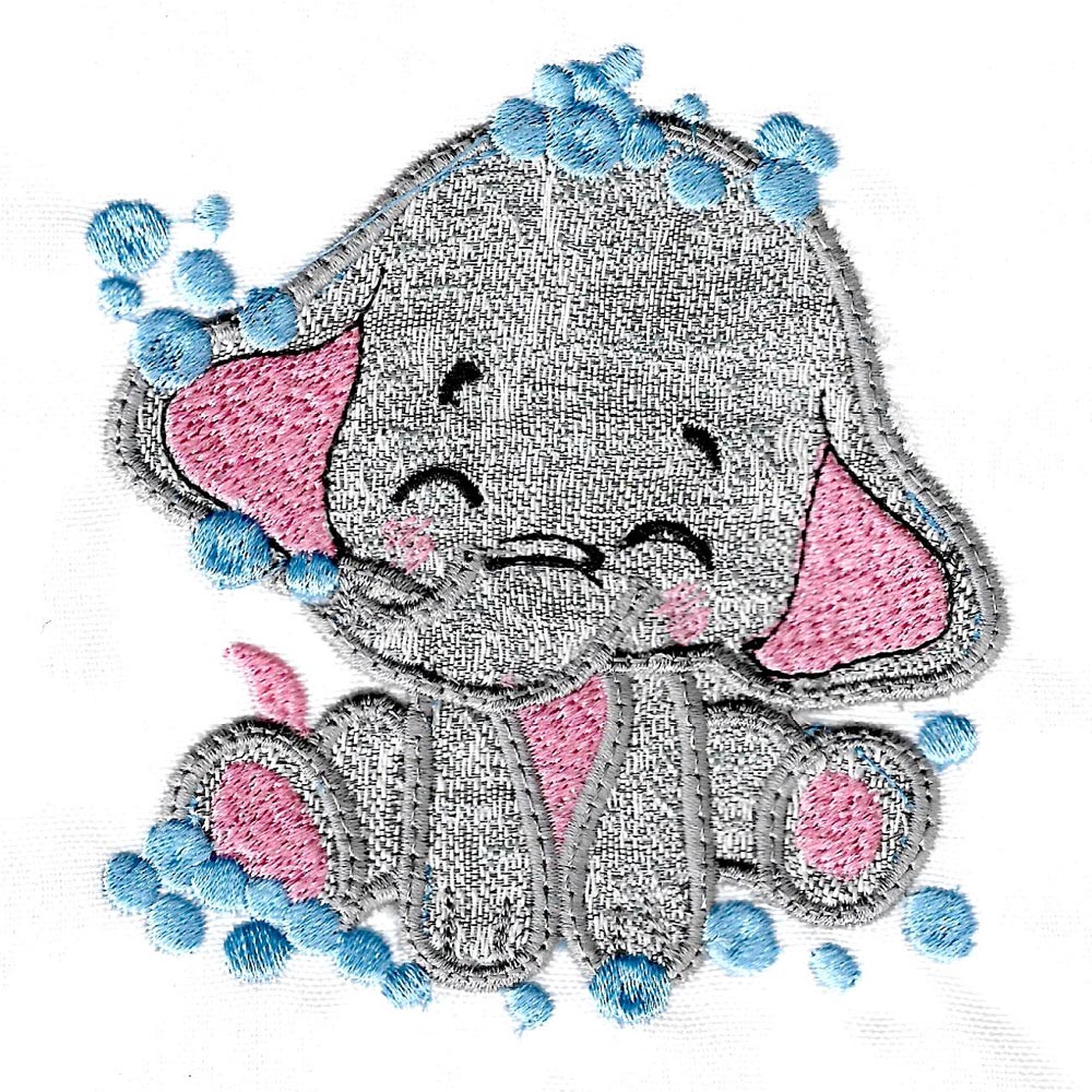 Applique Baby Elephants-5