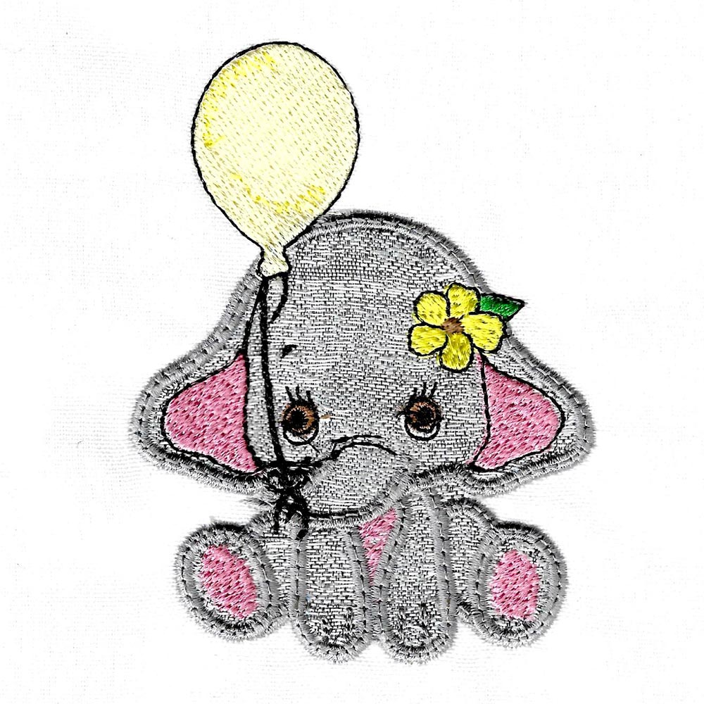 Applique Baby Elephants-6
