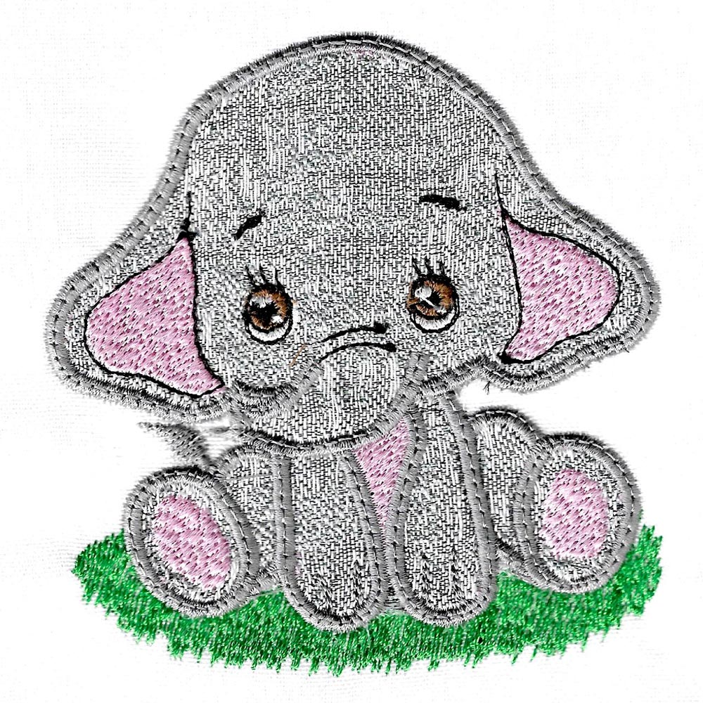 Applique Baby Elephants-8