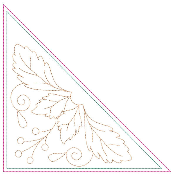Circle of Leaves Quilt Runner-25