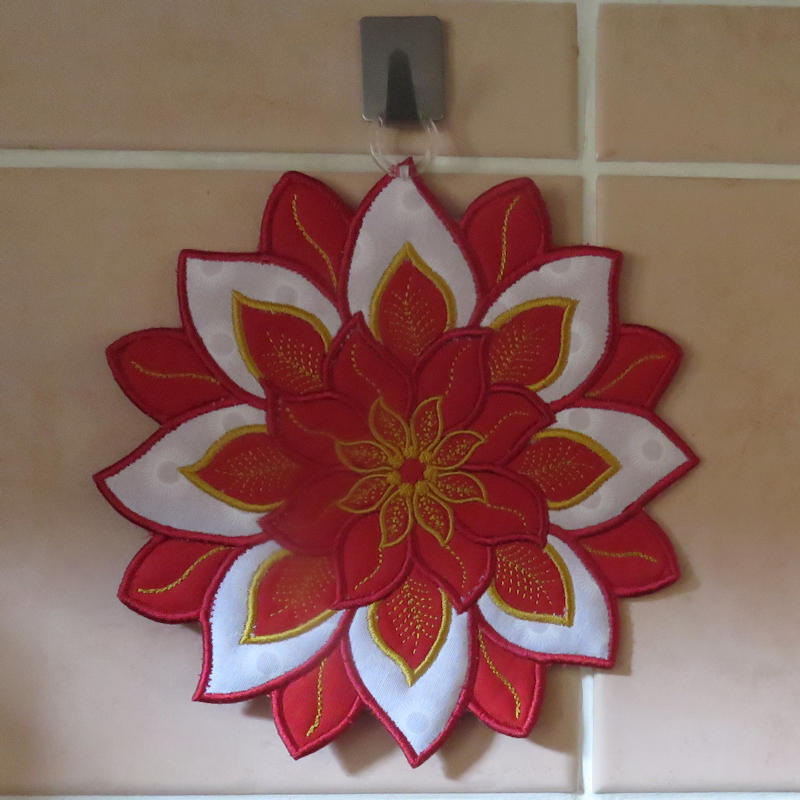 Poinsettia Coasters-7