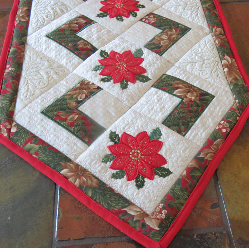 Applique Christmas Table Runner-4