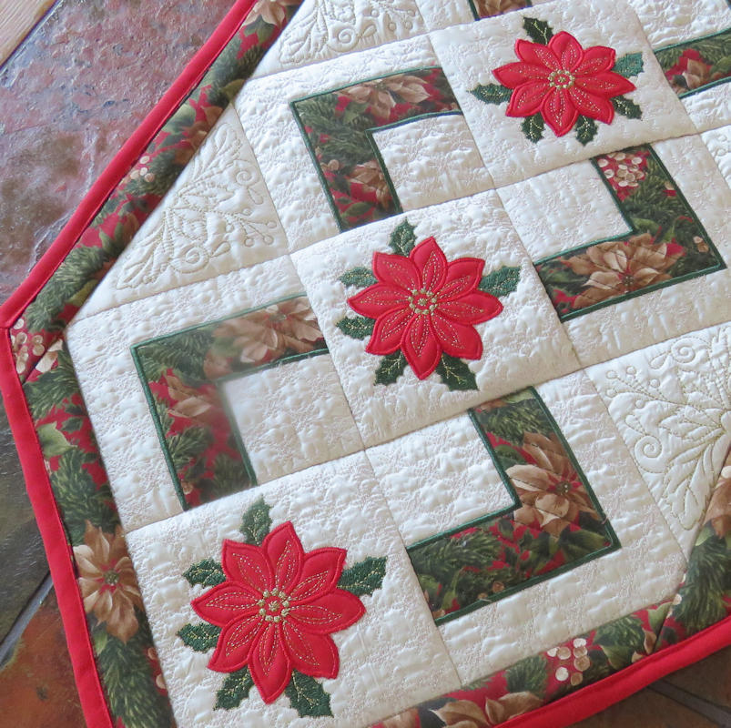 Applique Christmas Table Runner-7