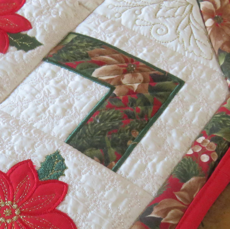 Applique Christmas Table Runner-9
