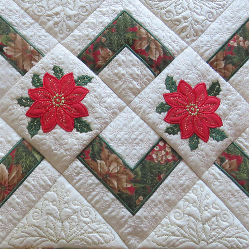 Applique Christmas Table Runner-11