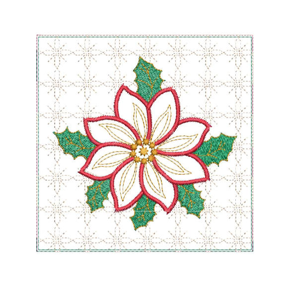 Applique Christmas Table Runner-13