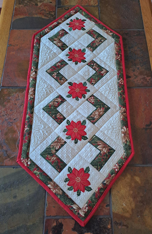 Applique Christmas Table Runner-15