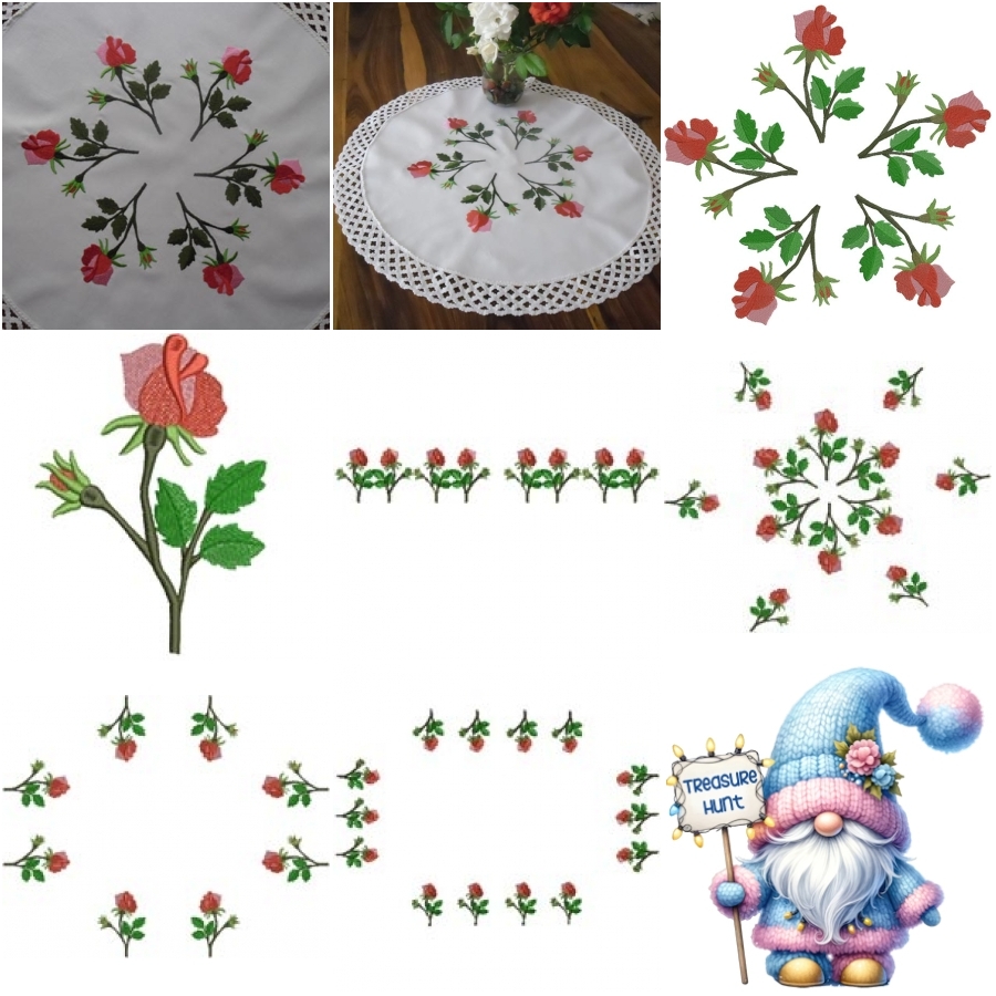 Rose Table Cloth 