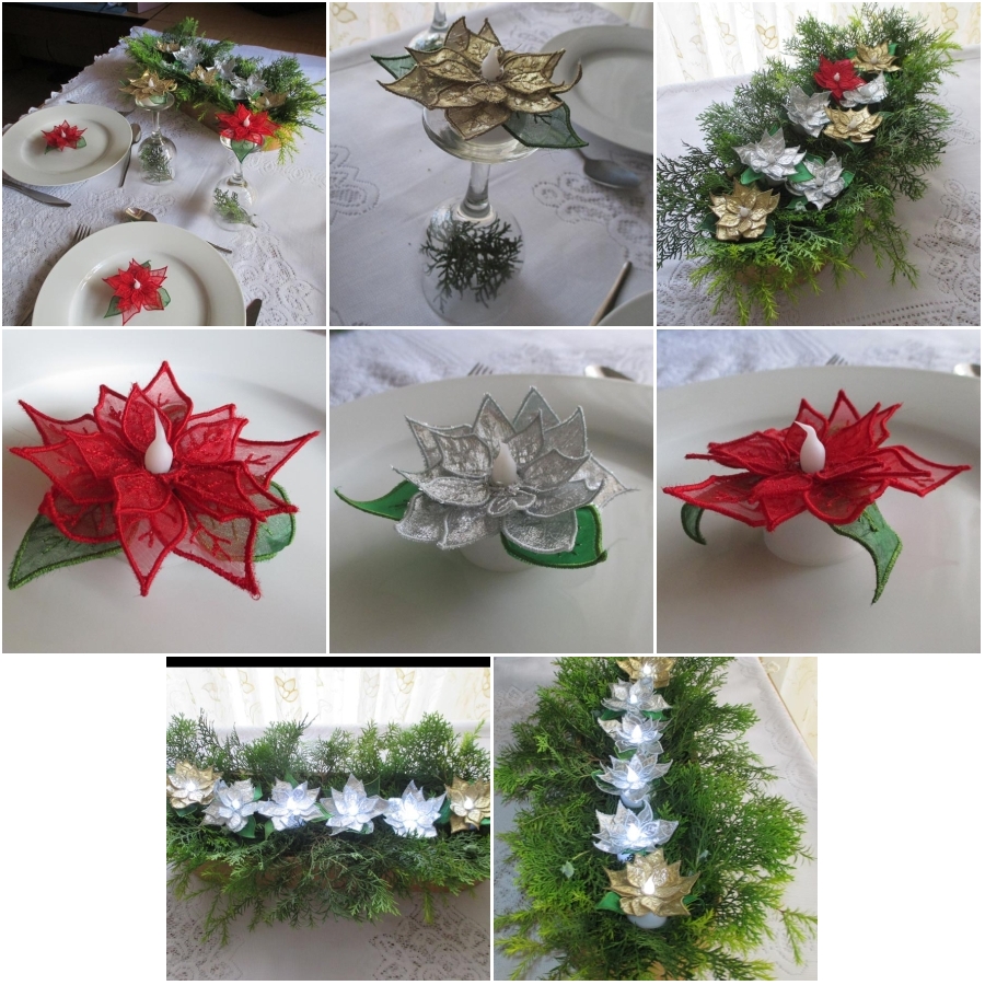 Poinsettia Tealights