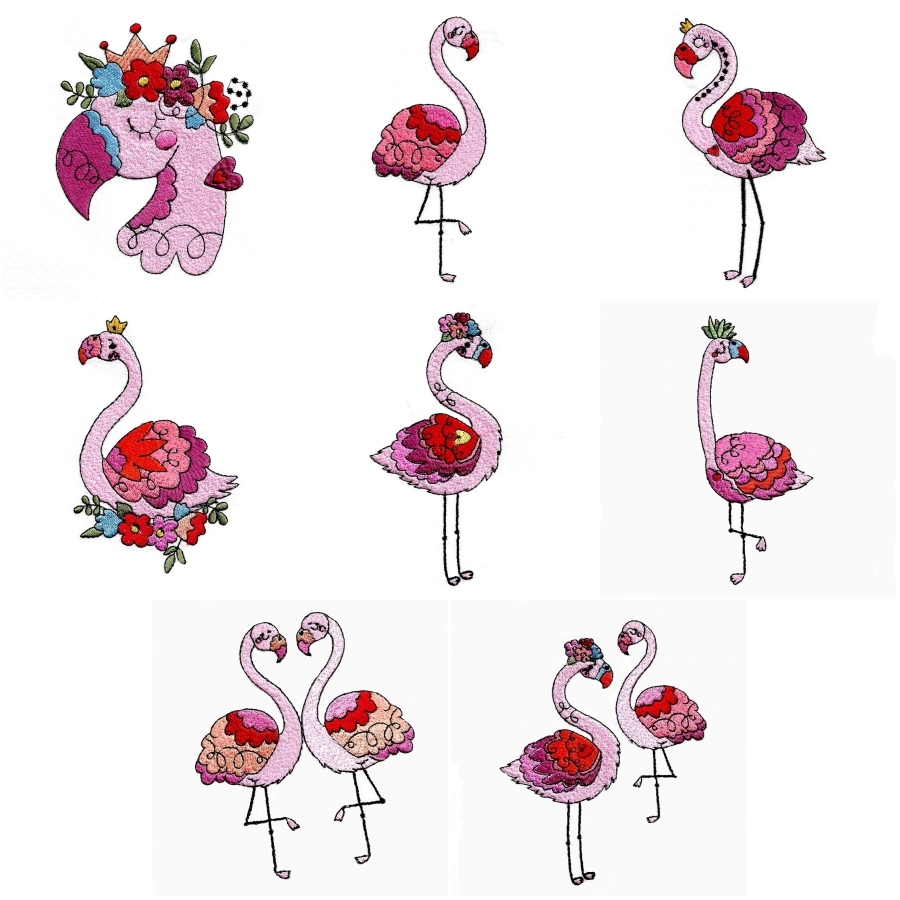Whimsy Flamingoes