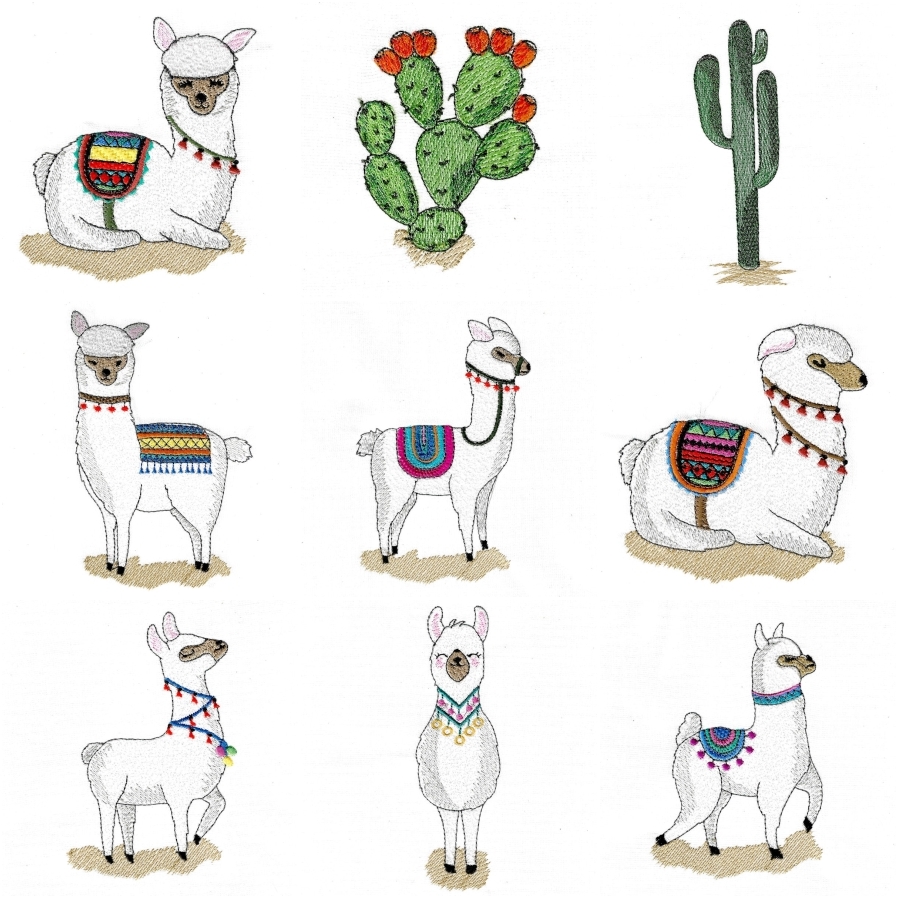 Fancy Lamas Set
