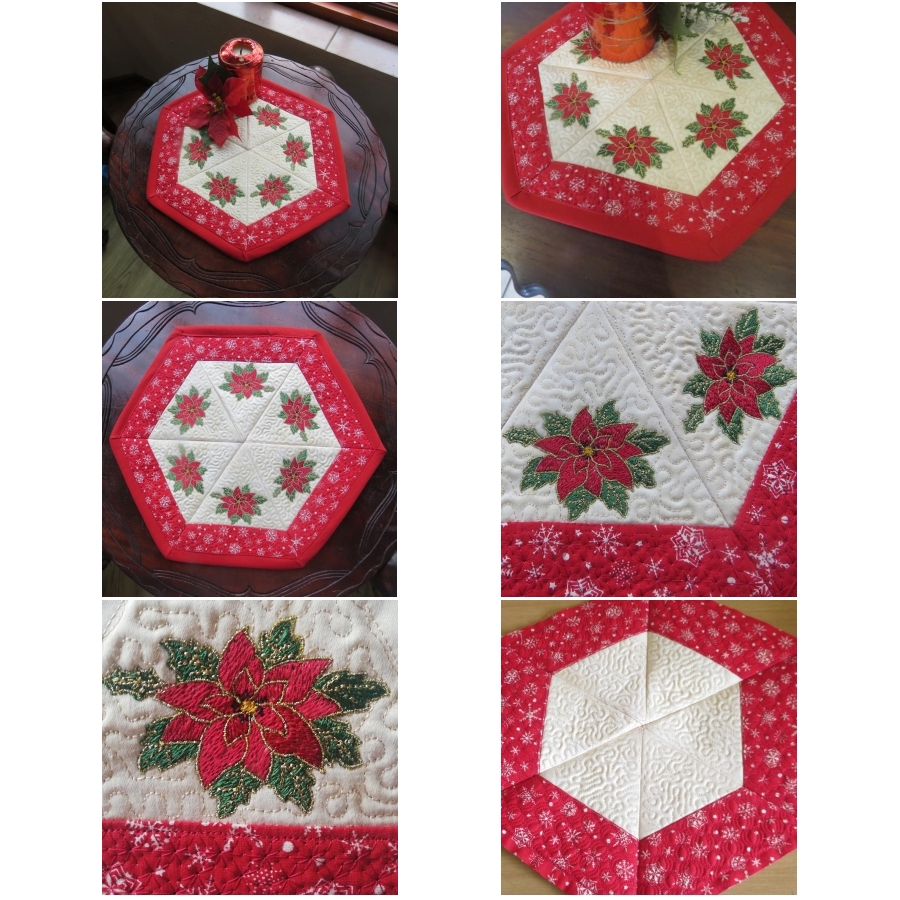 Hexagon Christmas Table Mat
