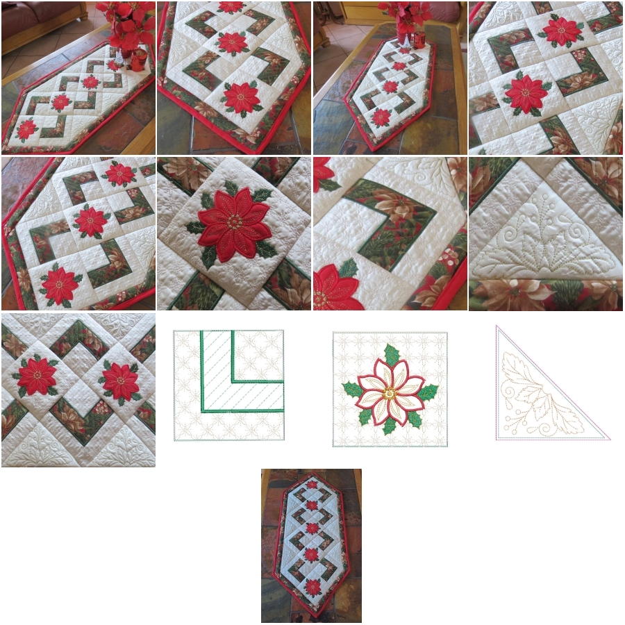 Applique Christmas Table Runner