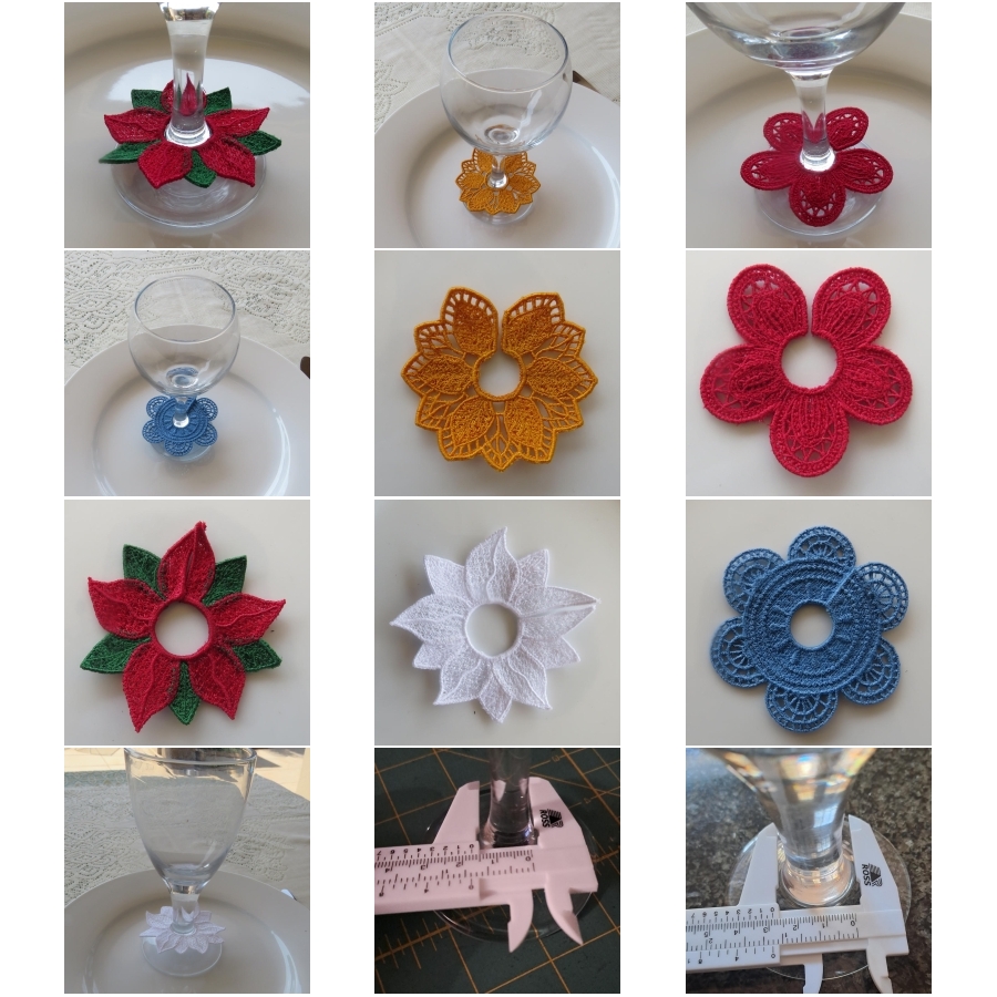FSL Wine Glass Decorations Set