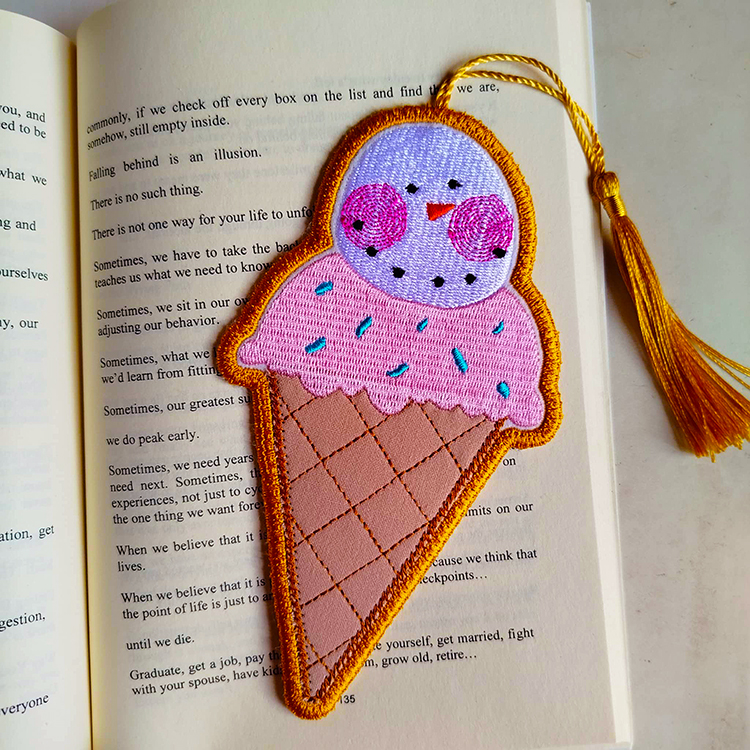 ITH Snowman Ice Cream Bookmark