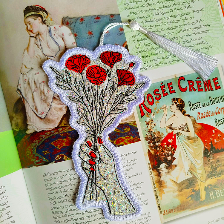 ITH Carnations For You bookmark