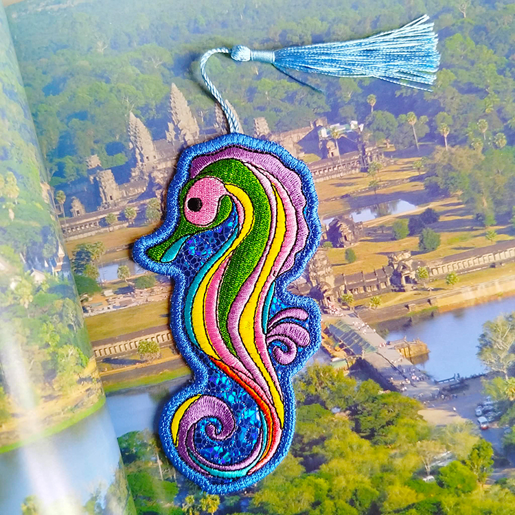 ITH Colorfully Fun Seahorse Bookmark