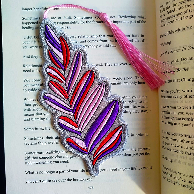 ITH Colorful Leaf Bookmark