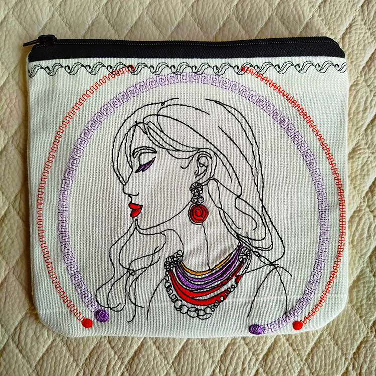 ITH Girl With Jewelry Purse