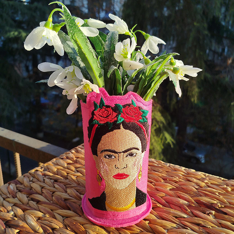 ITH Mexican Girl Vase