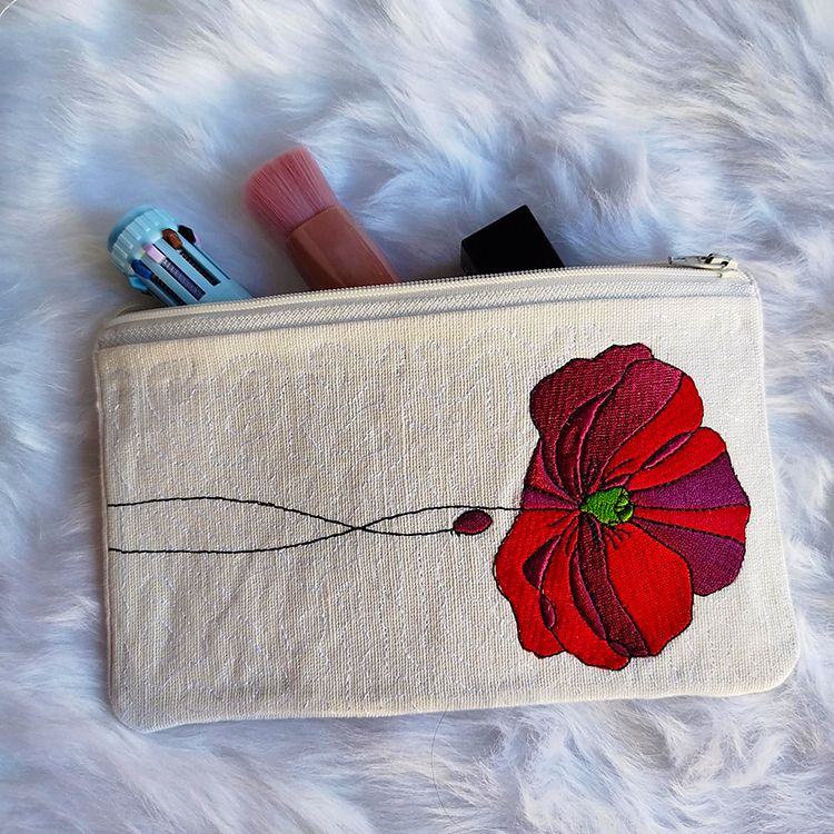 ITH Poppy Pencil Case