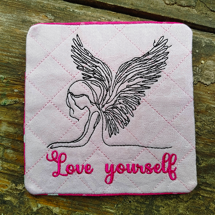 ITH Love Yourself Angel Coaster