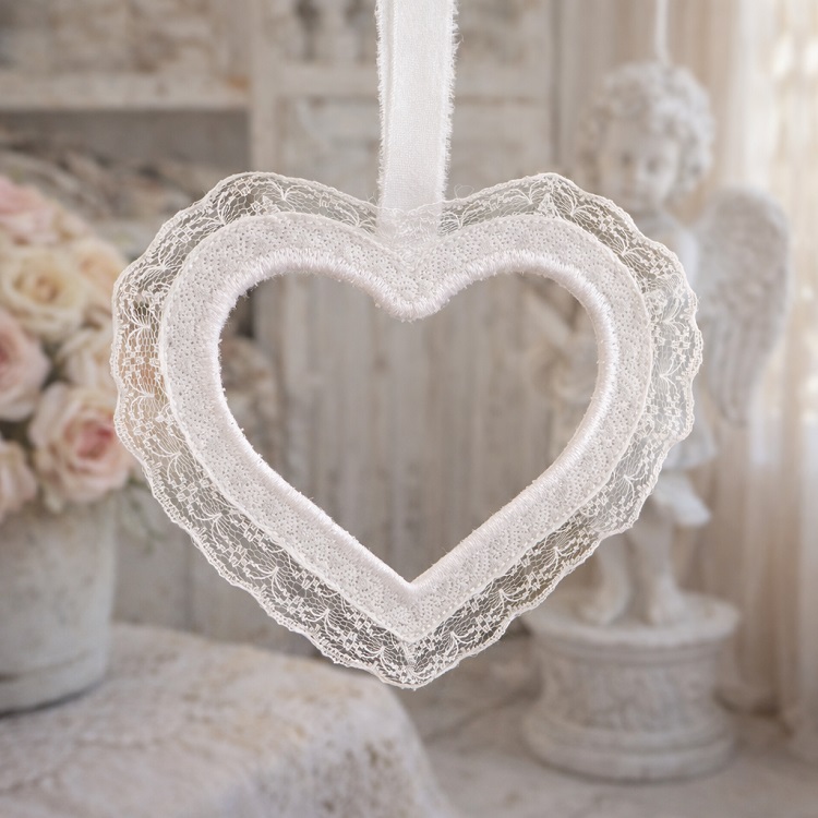 ITH Shabby Chic And Snow White Heart