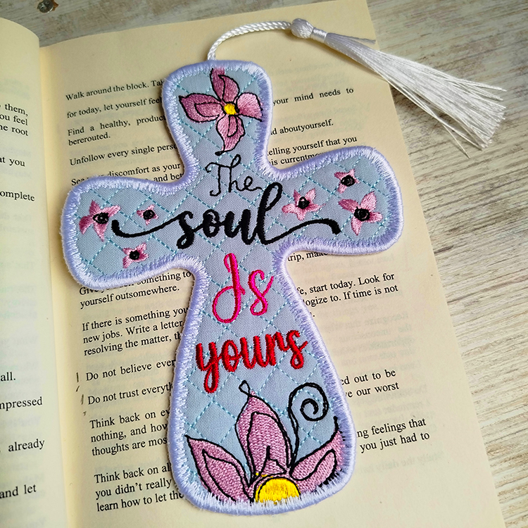 ITH The Soul Is Yours Cross Bookmark