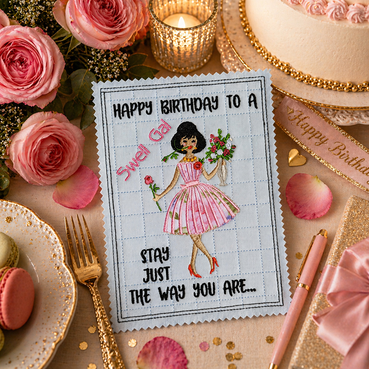 ITH Swell Girl Birthday Card