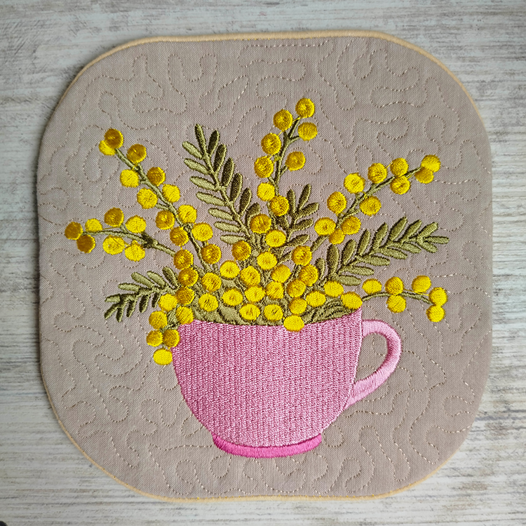 ITH Mimosa In Cup Coaster