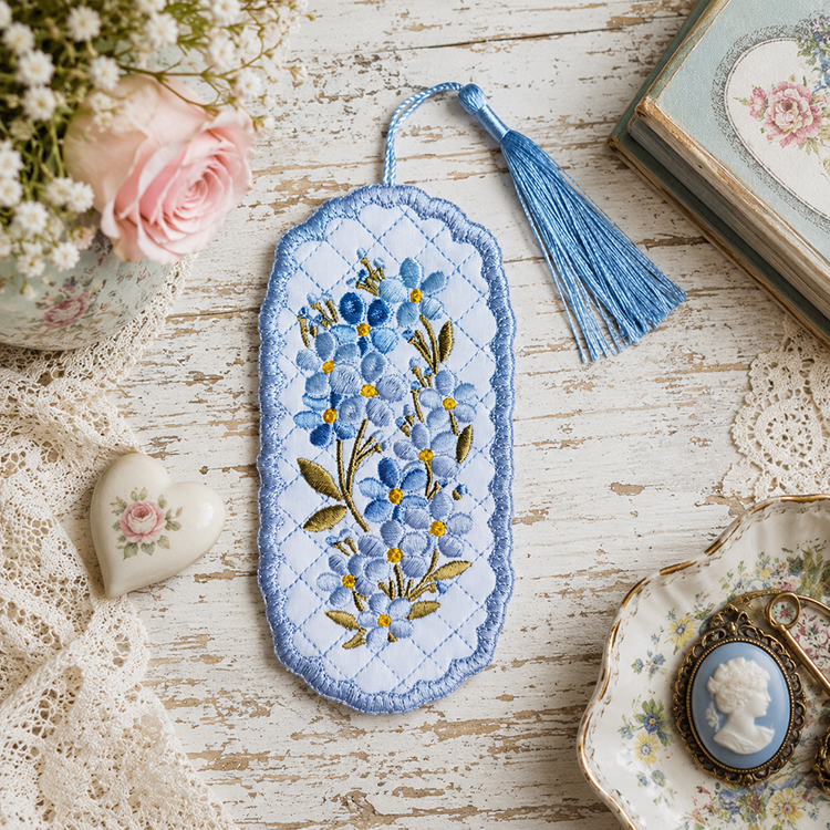 ITH Forget Me Nots Bookmark