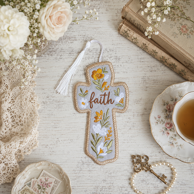 ITH Faith Floral Bookmark