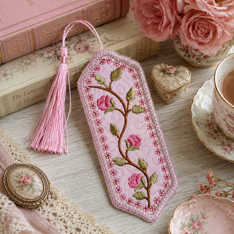 ITH Pink Floral Bookmark