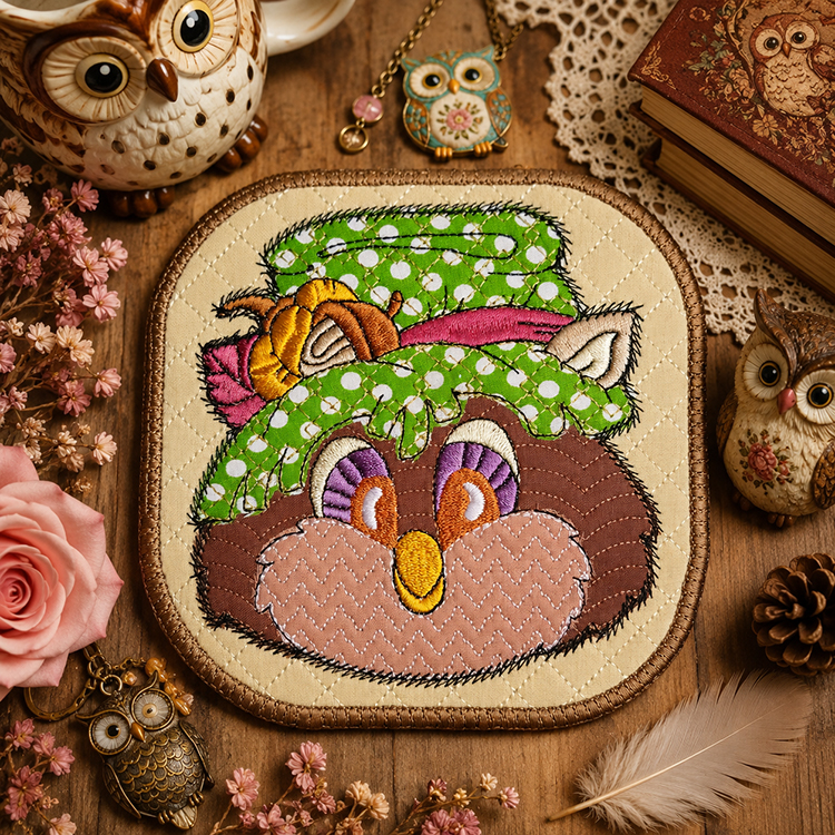 ITH Fall Owl Coaster 1