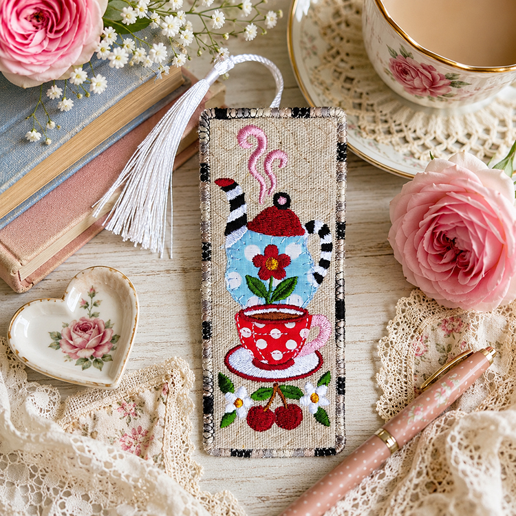 ITH Teapot With Cup Bookmark