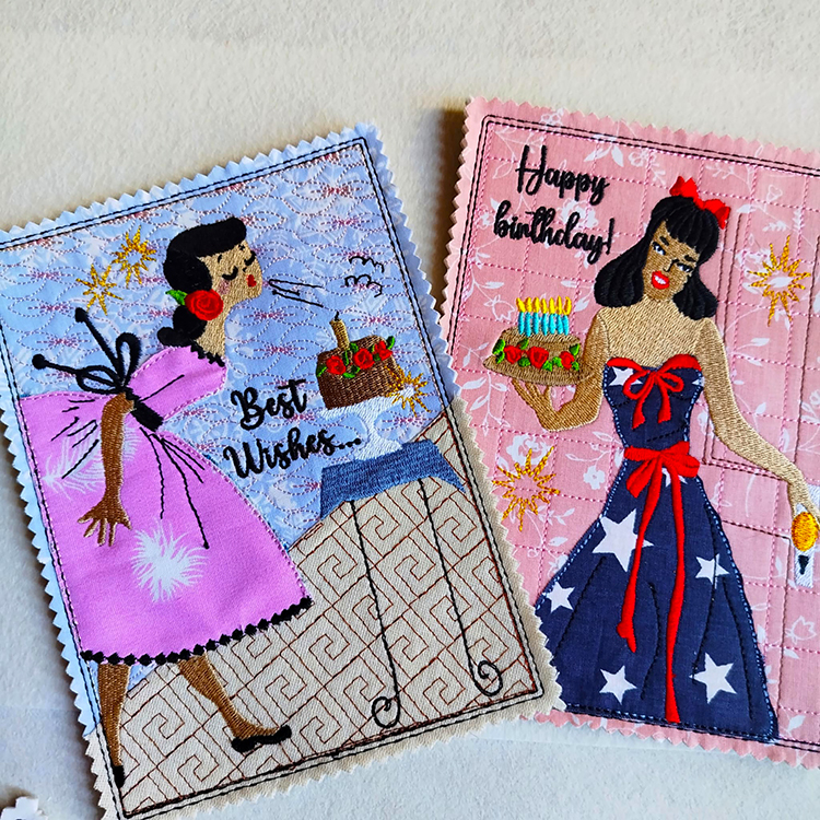 ITH Birthday And Best Wishes Vintage Cards Set-7