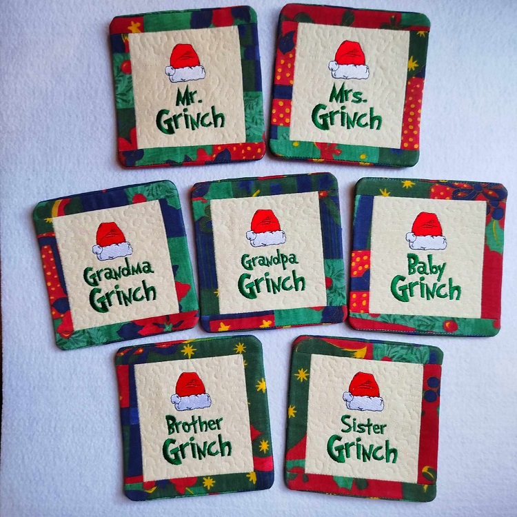 ITH Grinch Family Mugrugs-3