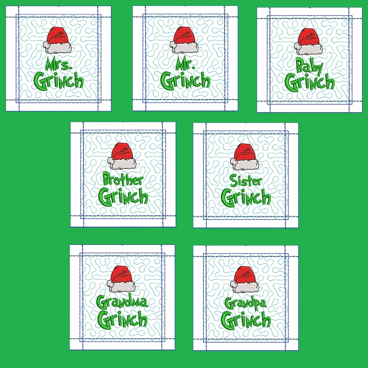 ITH Grinch Family Mugrugs-4