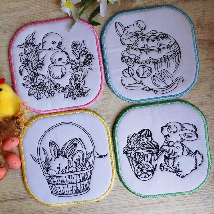ITH Easter Coasters To Color-12