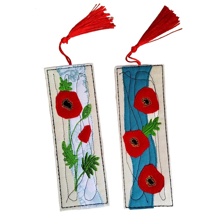 ITH Poppy Applique Bookmarks-3