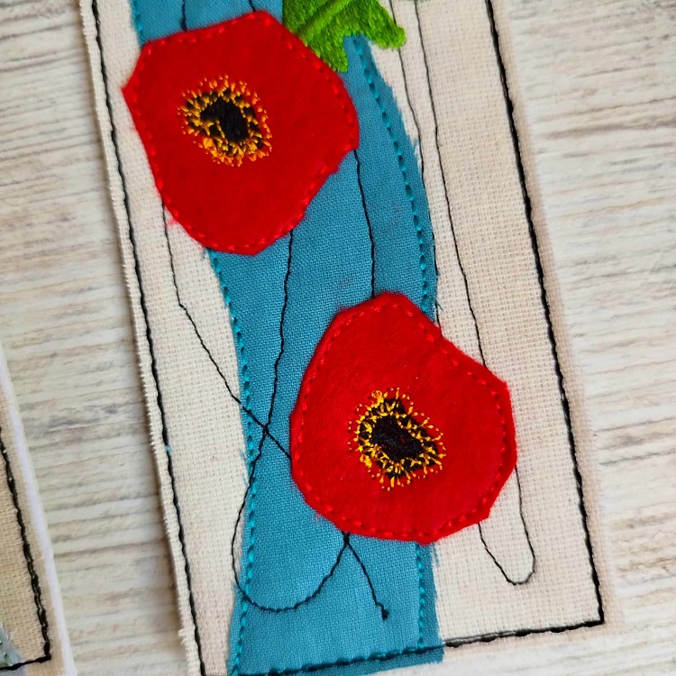 ITH Poppy Applique Bookmarks-6