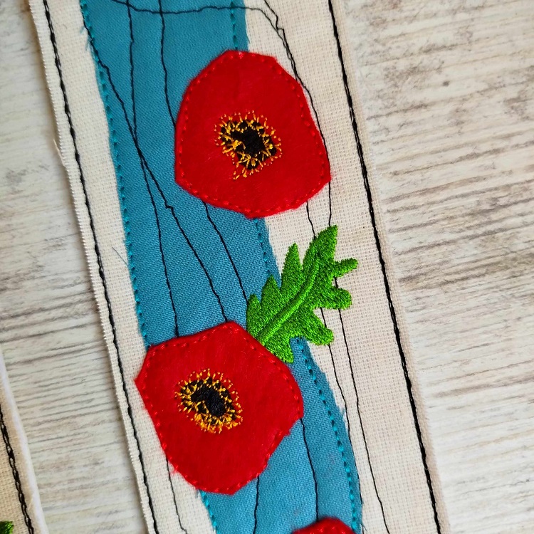ITH Poppy Applique Bookmarks-7