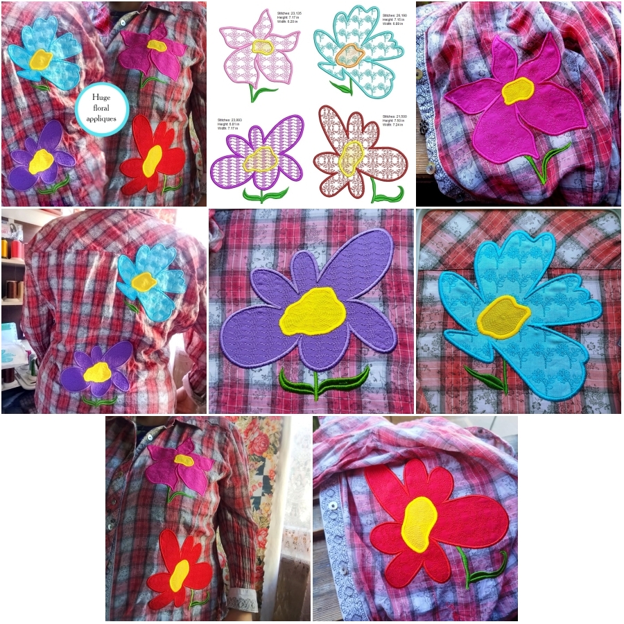 Huge Floral Appliques