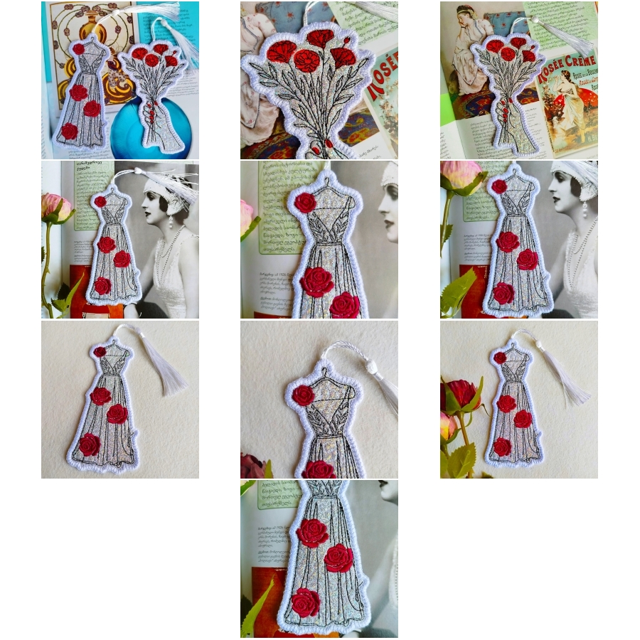 ITH Feminine Floral Bookmarks