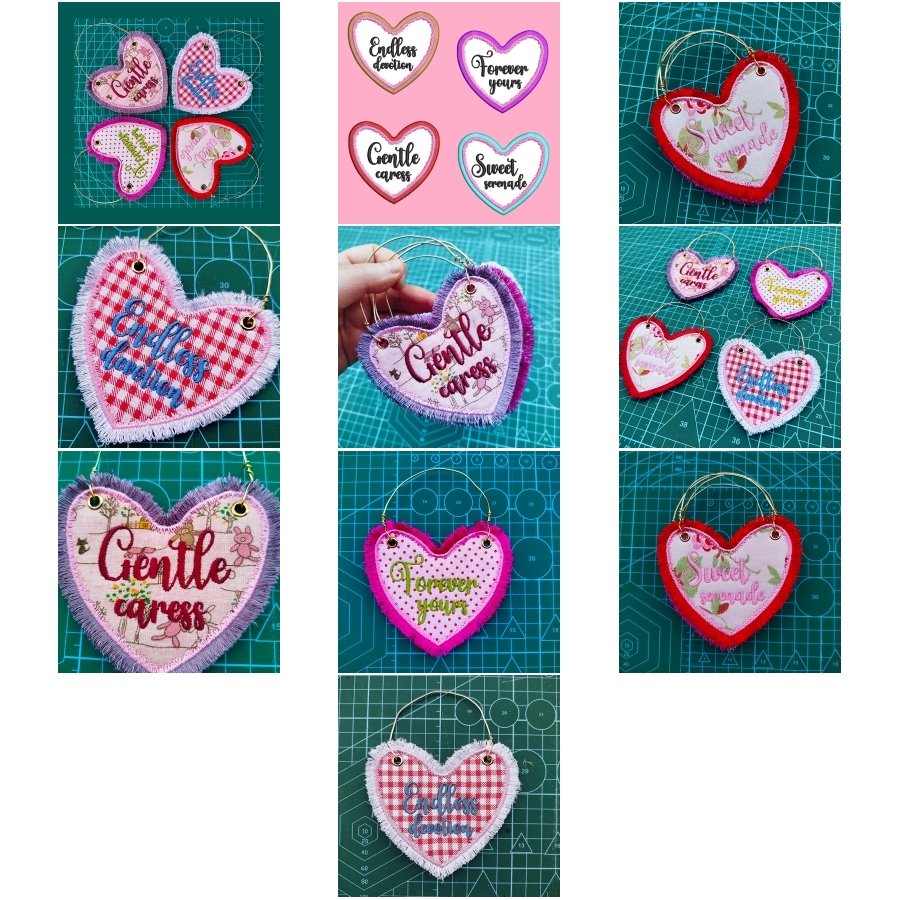 ITH Fringed Love Hearts