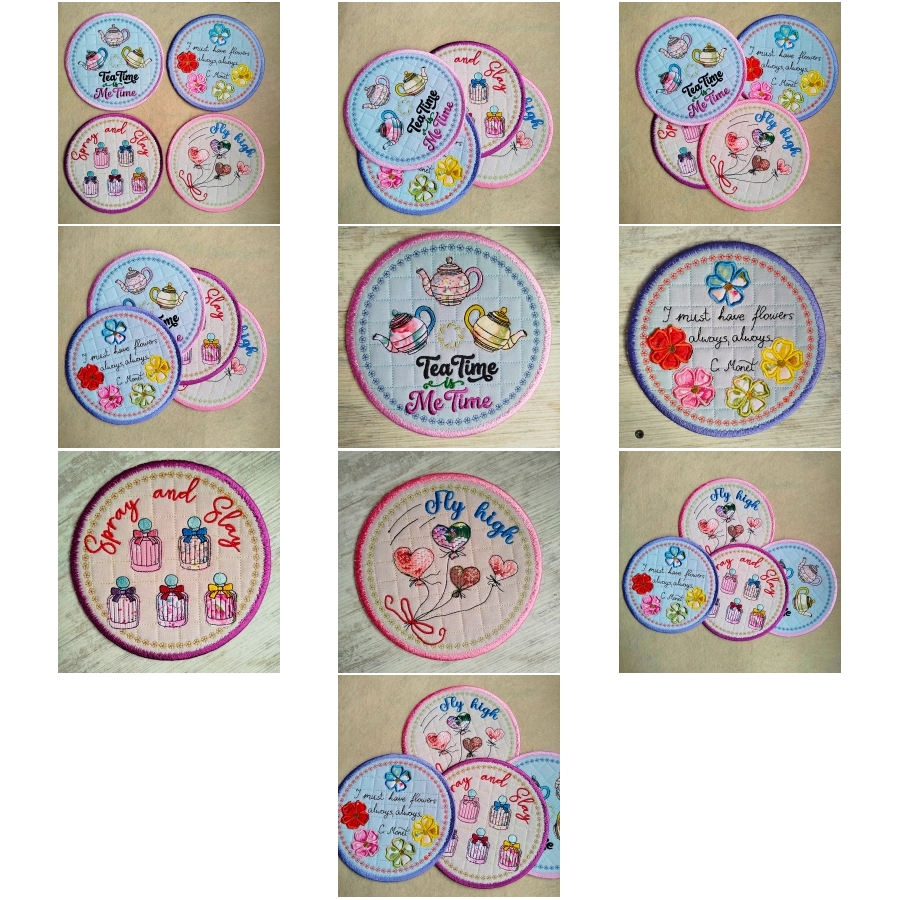 ITH Applique Coasters