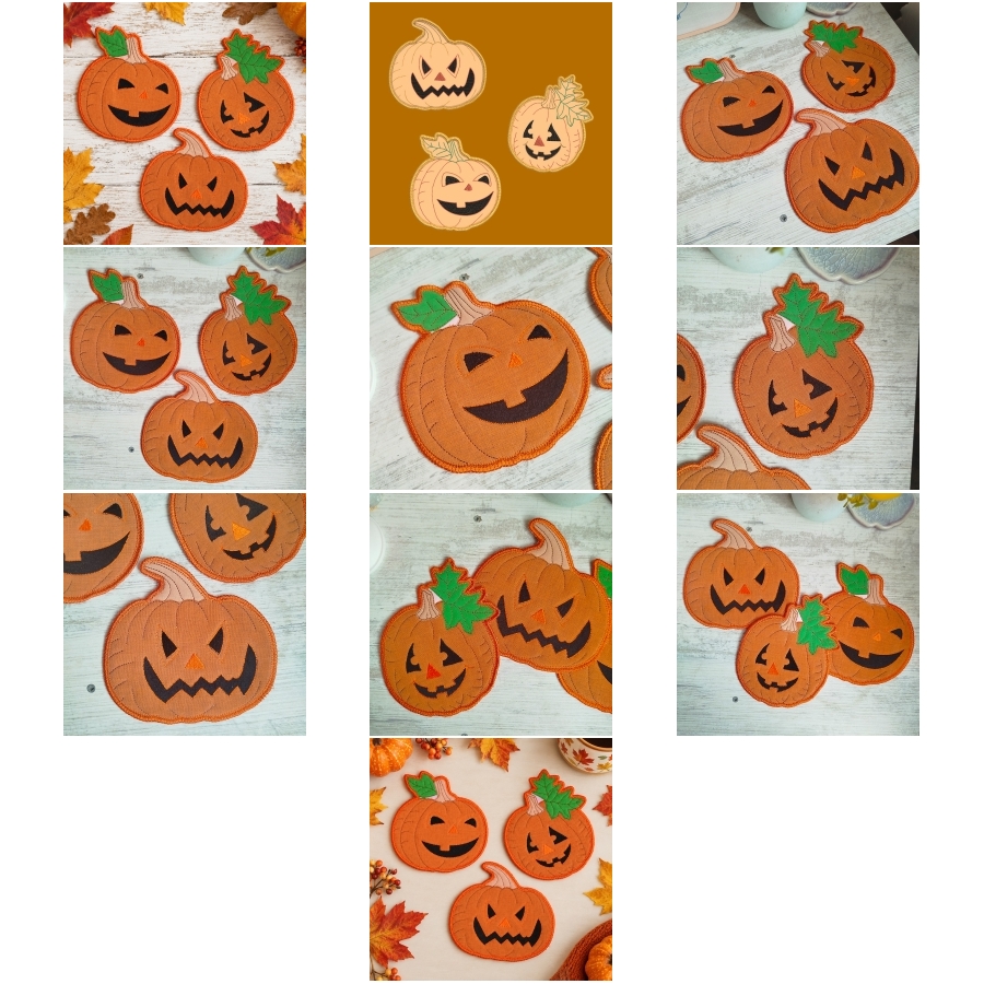 ITH Halloween Pumpkin Coasters