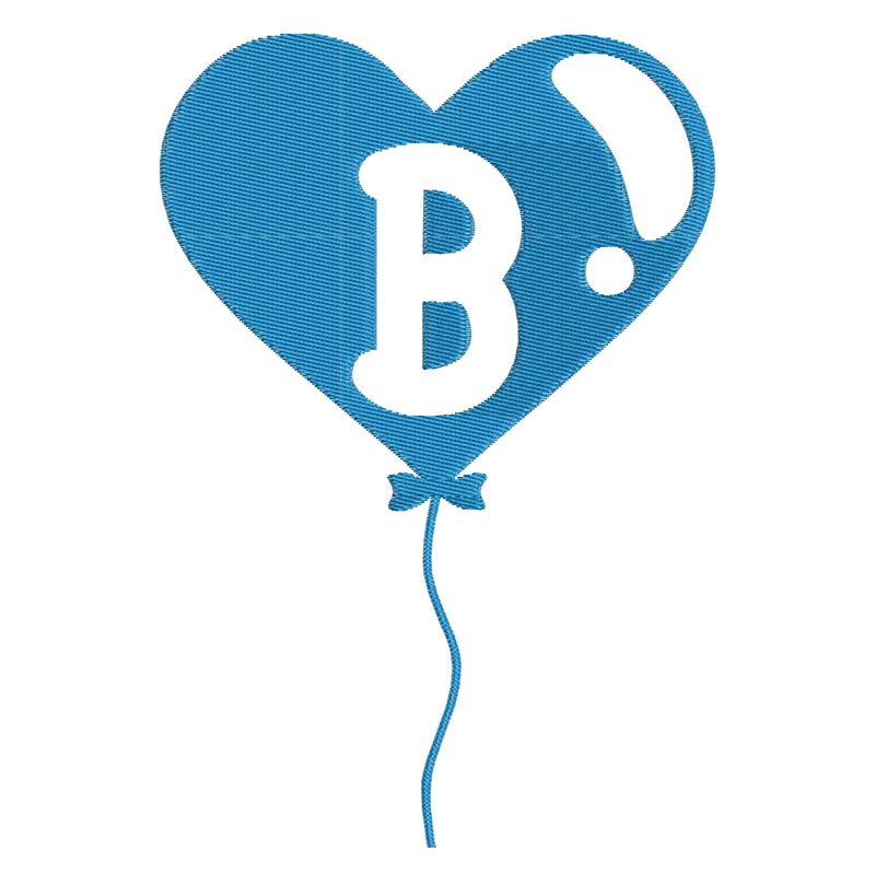 Happy Birthday Balloon Letter B