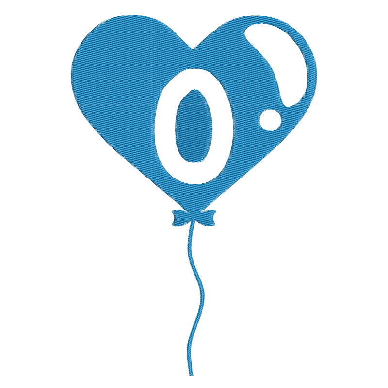 Happy Birthday Balloon Letter O